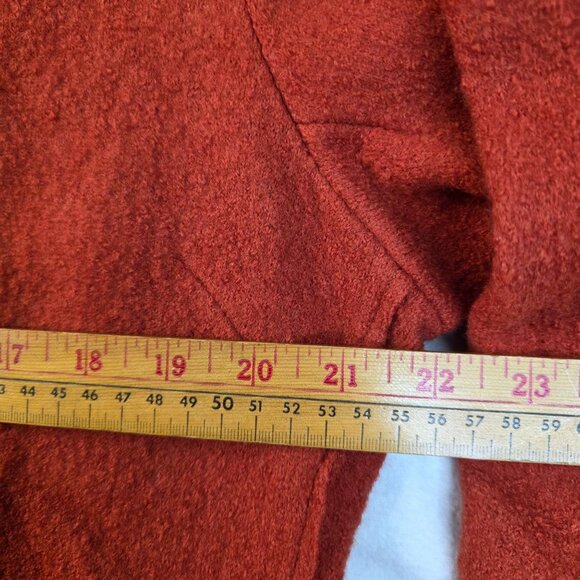 Two Star Dog Large Copper Wool Jacket Long Sleeve Raw Hem New with Tags - Picture 10 of 11